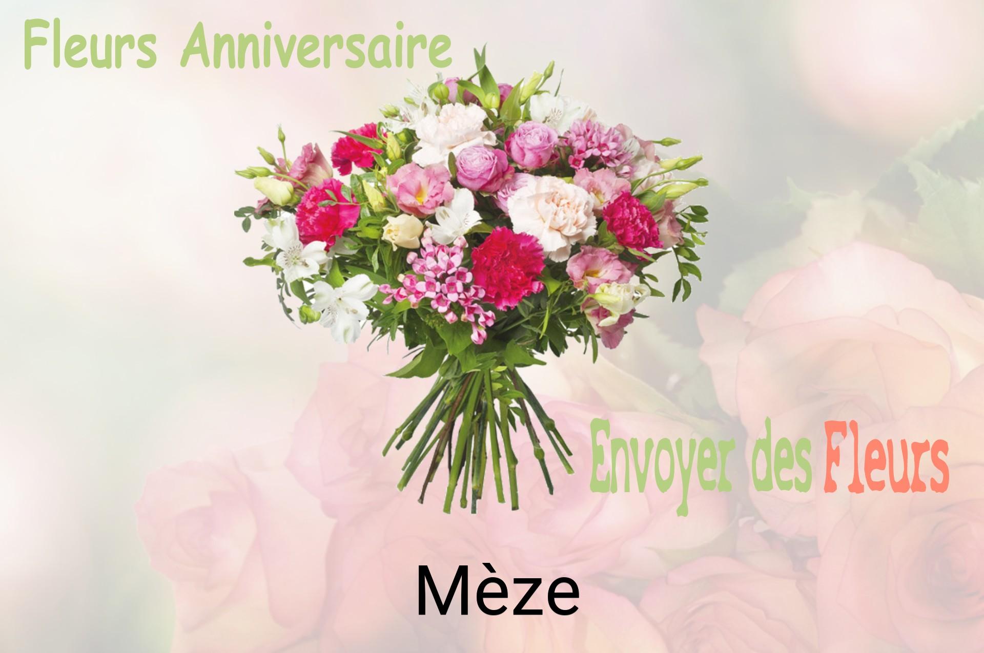 Bouquet de fleurs d’anniversaire livré à Mèze